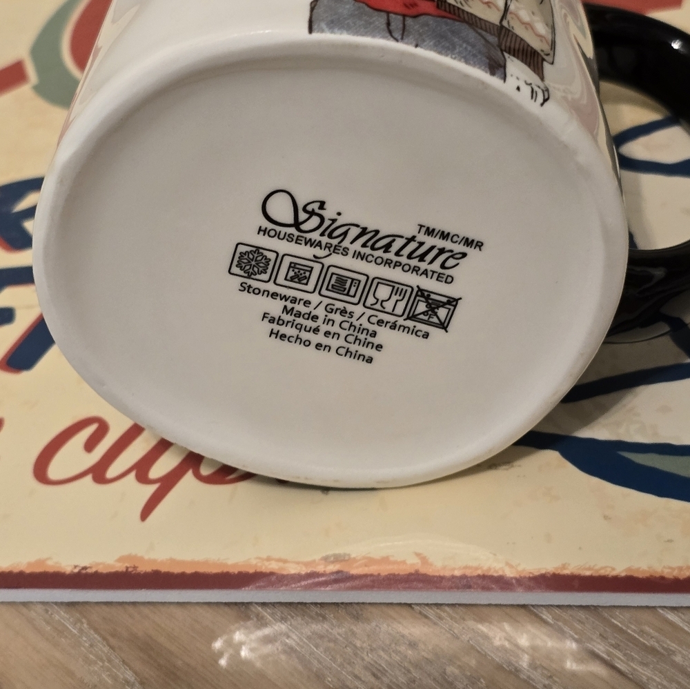 signature large cup mug 17.5 oz hipster hare rabbit new - Picture 3 of 4